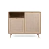Petit buffet bohème 2 portes effet rotin SONA