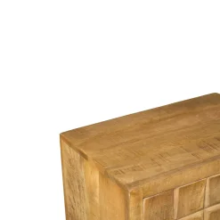 Petit buffet bois 1 porte décor damier UDA