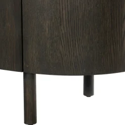 Petit buffet design en chêne brun 2 portes LOREN