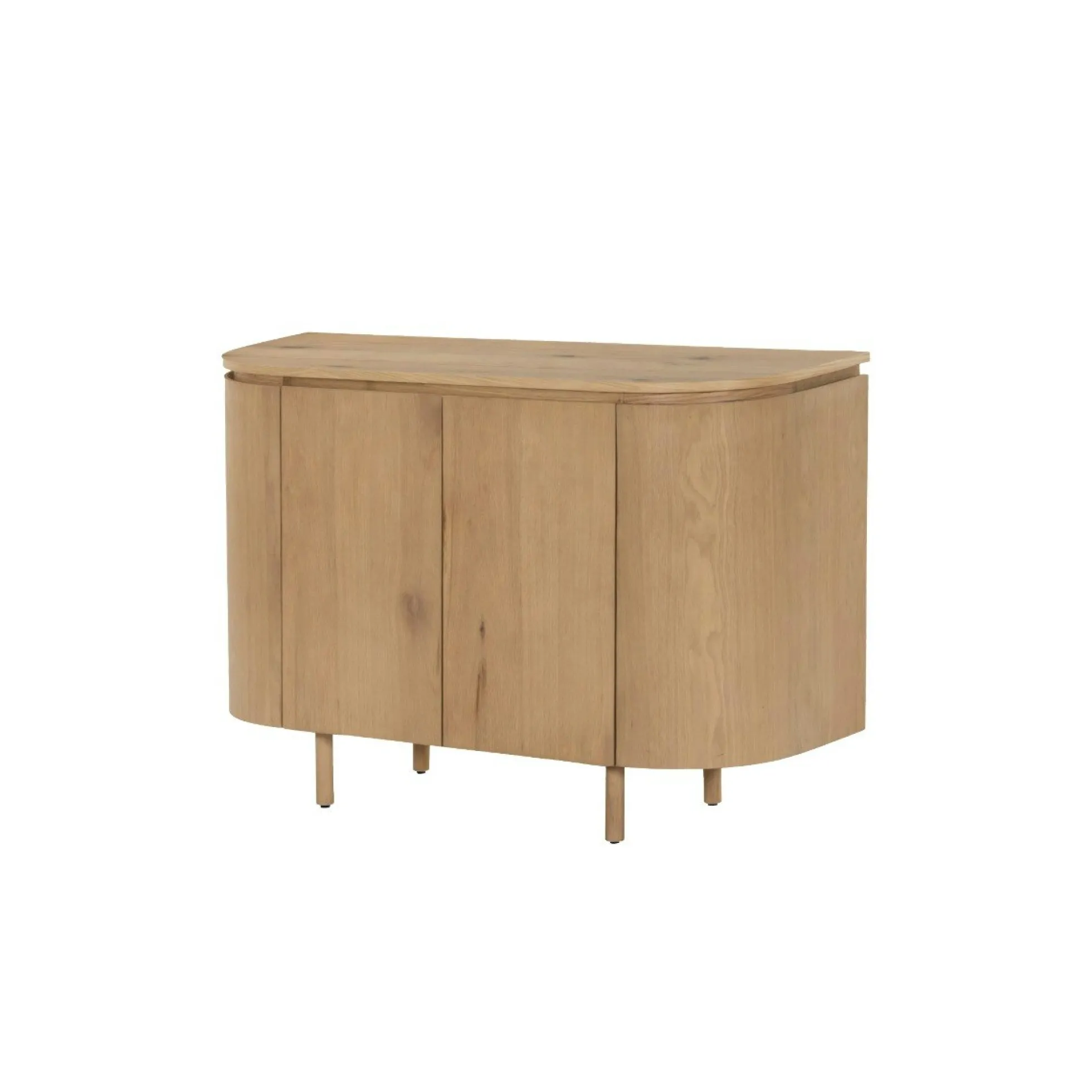 Petit buffet design en chêne clair 2 portes LOREN