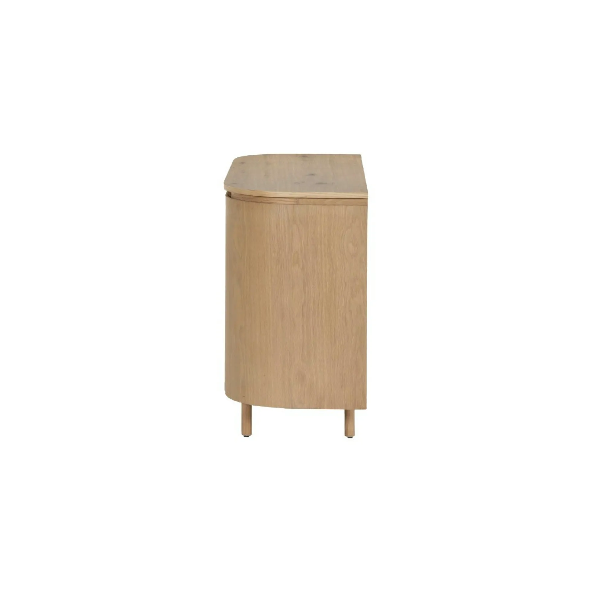 Petit buffet design en chêne clair 2 portes LOREN