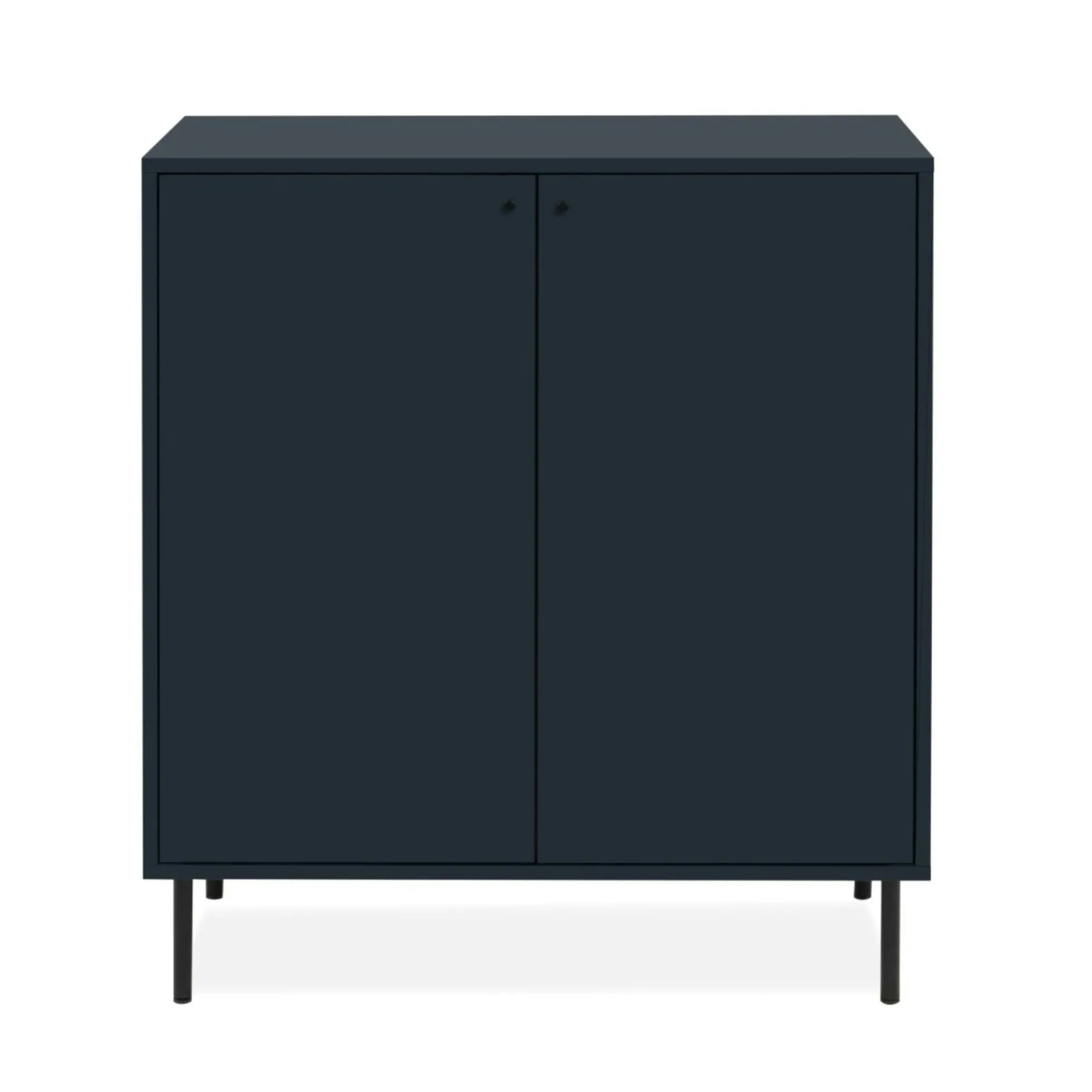Petit buffet moderne bleu sombre 2 portes RAVEN