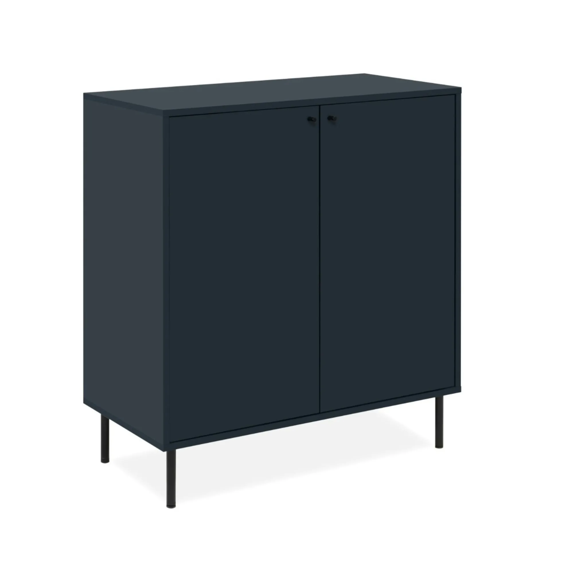 Petit buffet moderne bleu sombre 2 portes RAVEN