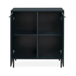 Petit buffet moderne bleu sombre 2 portes RAVEN