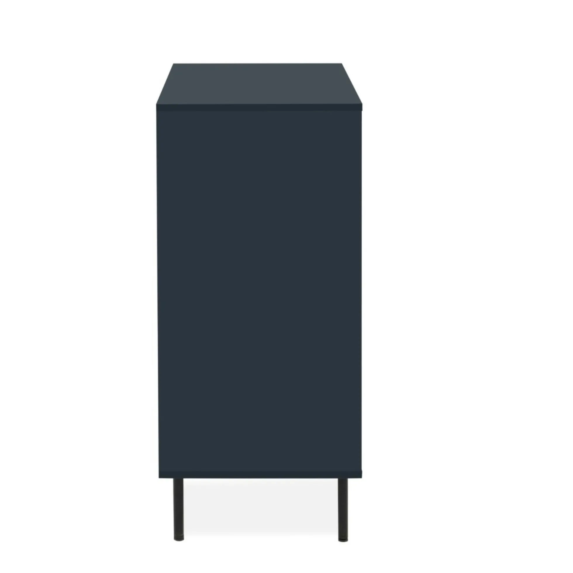 Petit buffet moderne bleu sombre 2 portes RAVEN