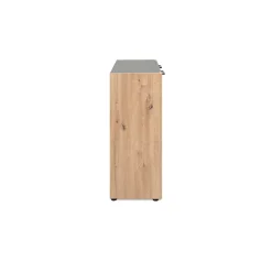 Petit buffet 2 portes gris foncé ALVA