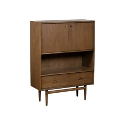 Petit buffet vintage en bois de chêne BRADFORD