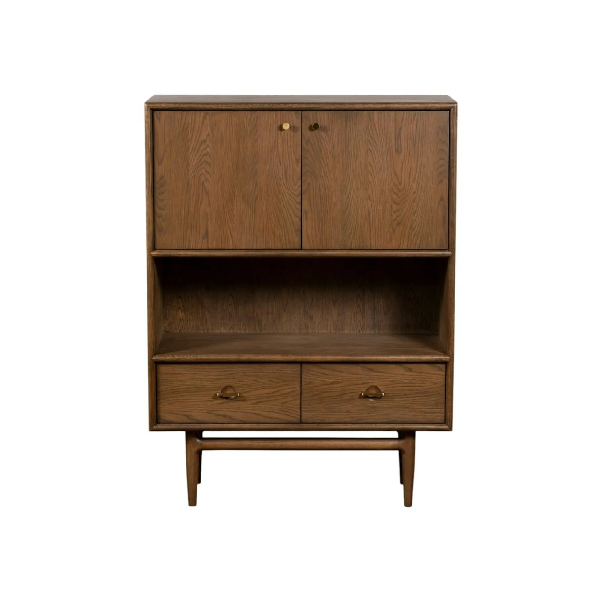 Petit buffet vintage en bois de chêne BRADFORD