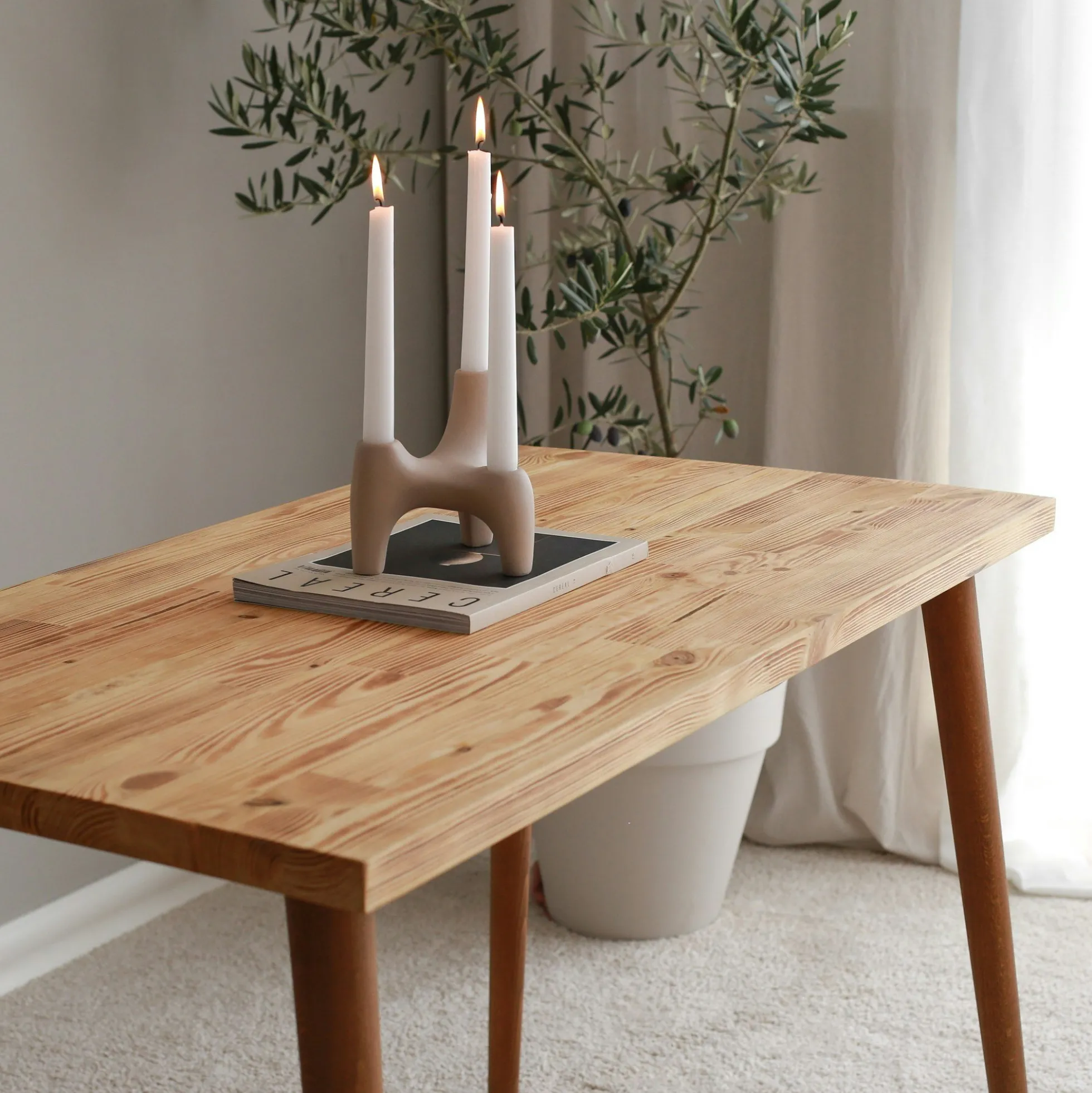 Petit bureau en bois clair - style moderne SITIA