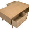 Petite table basse avec cannage ALGA