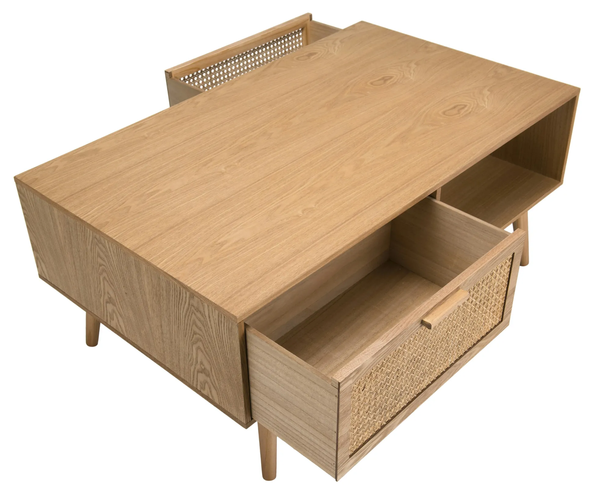 Petite table basse avec cannage ALGA