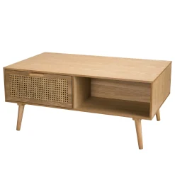 Petite table basse avec cannage ALGA