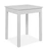 Petite table cuisine blanche moderne 60 cm ALVA