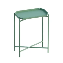 Petite table d’appoint verte, plateau rectangulaire SFAX
