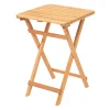 Petite table de jardin pliante en bois 50 cm SORA