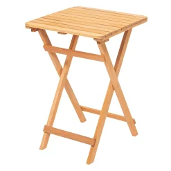 Petite table de jardin pliante en bois 50 cm SORA