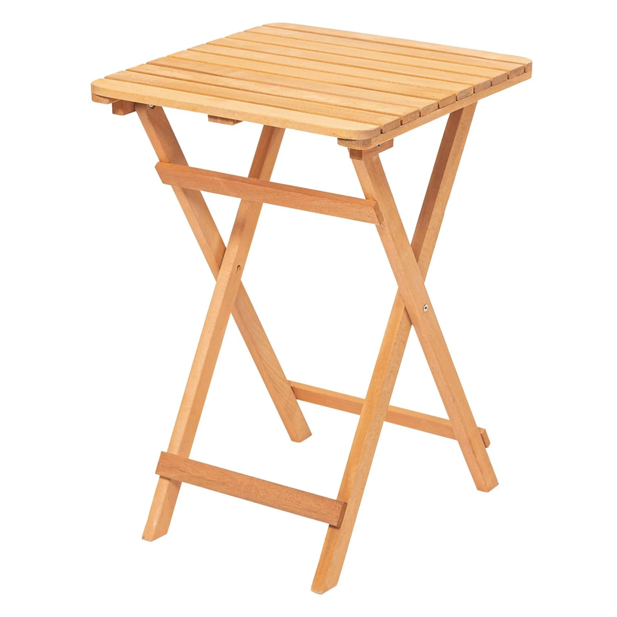 Petite table de jardin pliante en bois 50 cm SORA