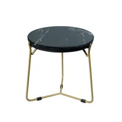 Petite table gigogne en marbre noir (lot de 2) DUOMO