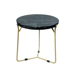 Petite table gigogne en marbre noir (lot de 2) DUOMO