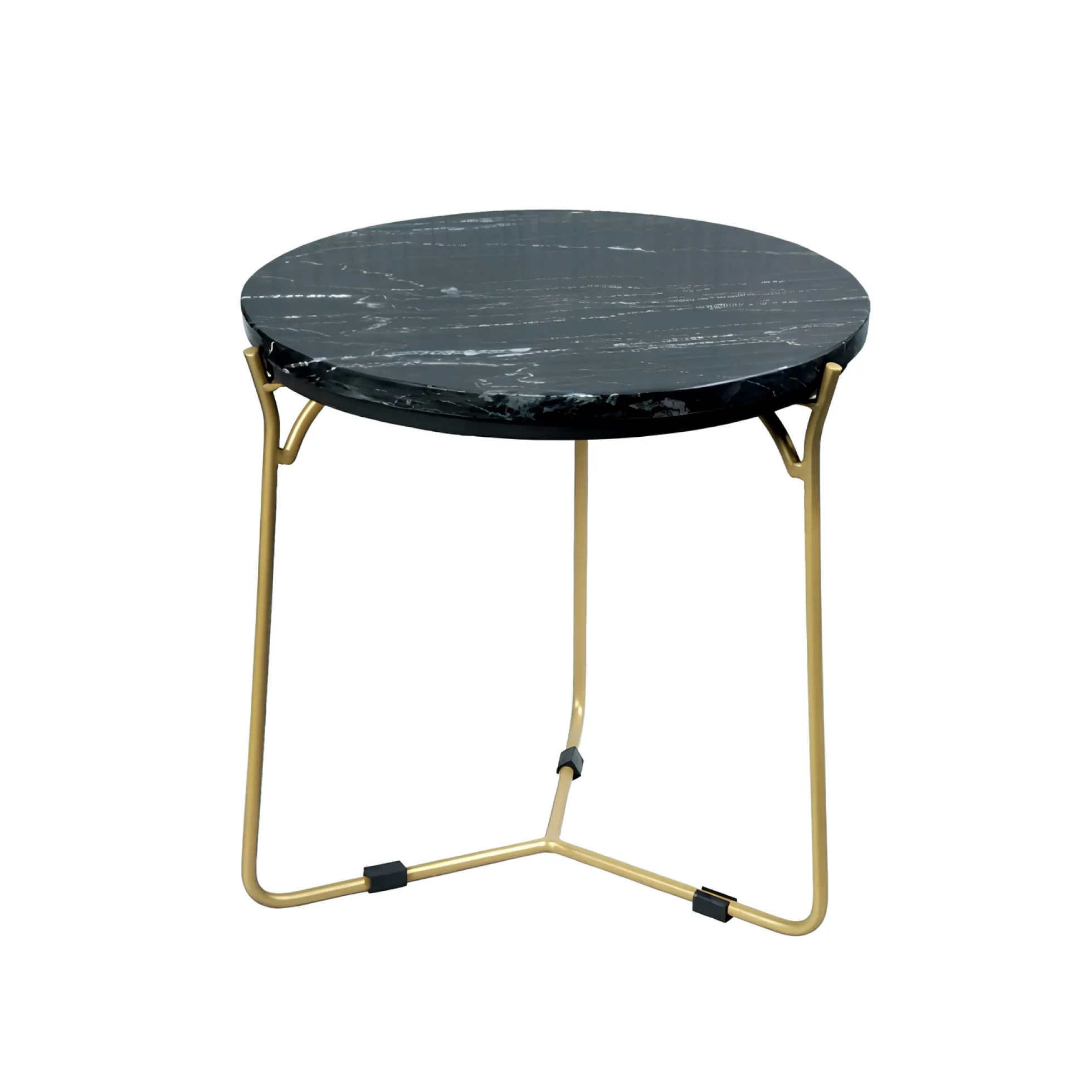 Petite table gigogne en marbre noir (lot de 2) DUOMO