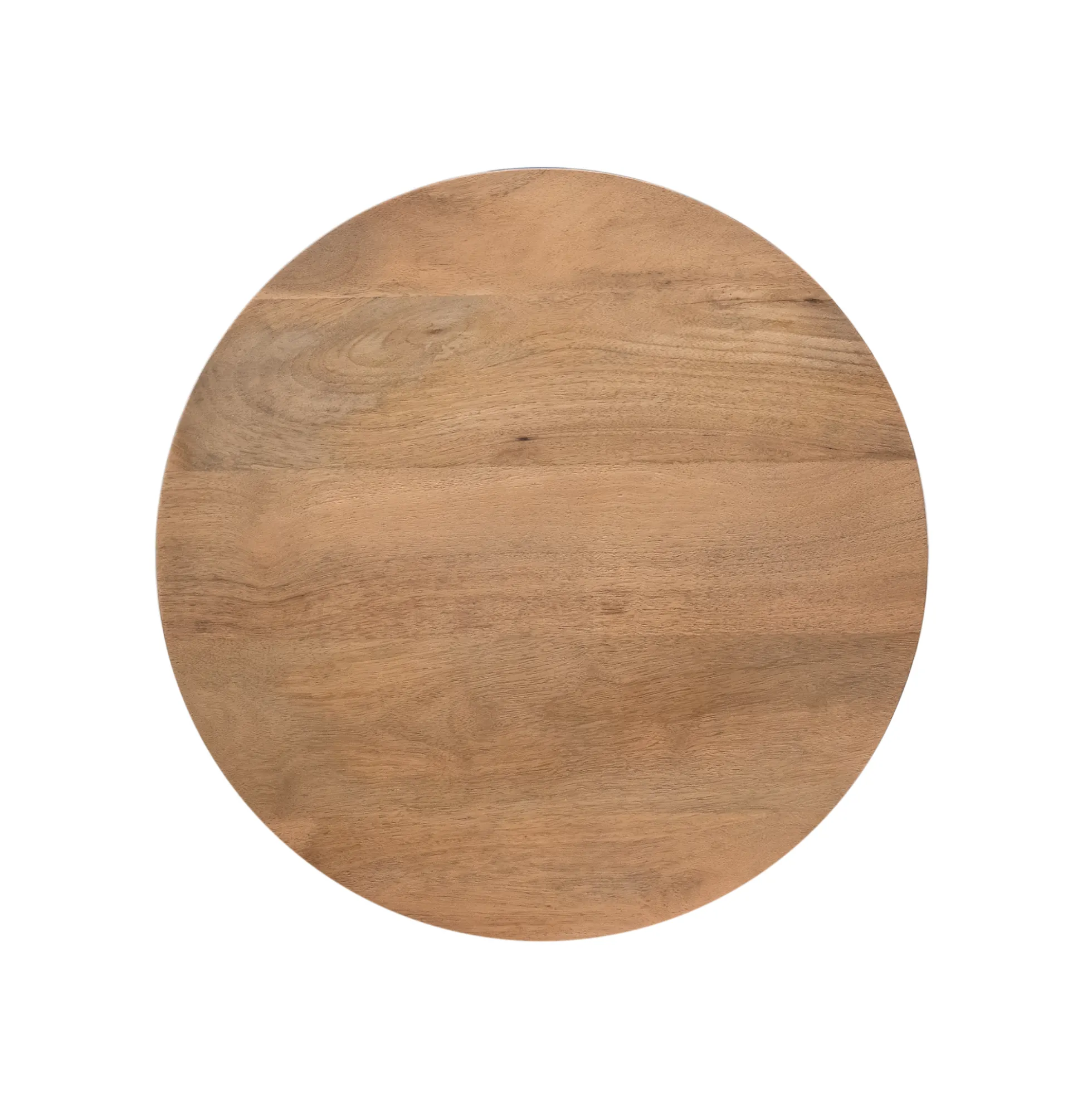 Petite table ronde bois à pied rainuré CALERO