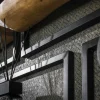 Petite étagère murale bois métal (lot de 5) MELBOURNE