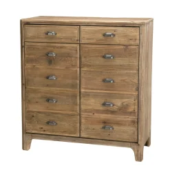 Petit meuble de rangement en bois de pin recyclé DENVER