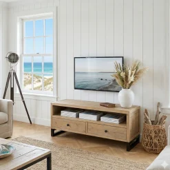 Petit meuble tv en bois recyclé AUCKLAND