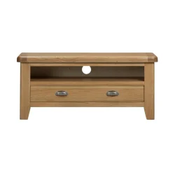 Petit meuble TV en chêne 1 tiroir 1 niche VALMONT