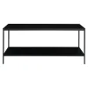 Petit meuble TV noir minimaliste - design à 2 niveaux TALLINN