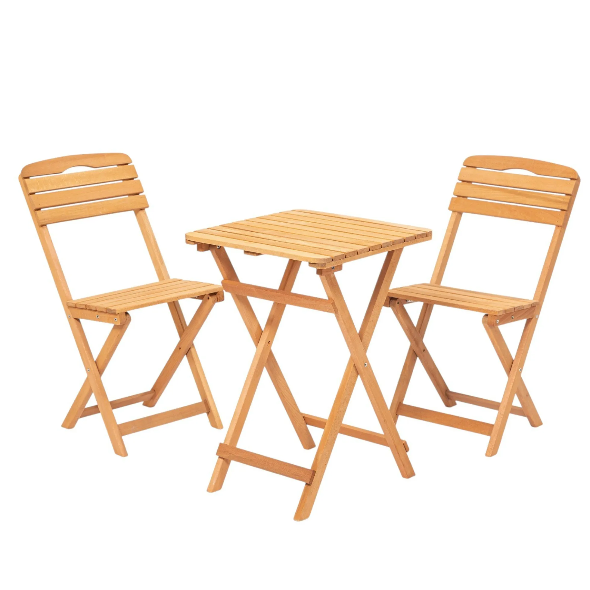 Petit salon de jardin 2 places - pliant, compact SORA