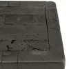 Petit tabouret pin recyclé noir CRACOVIE