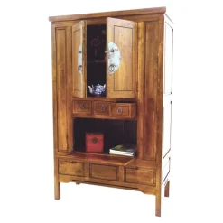 Placard Bar chinois Hévéa massif 170cm MAORI