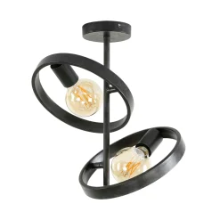 Plafonnier design 2 anneaux RALF