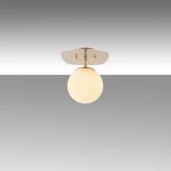 Plafonnier globe – finition dorée chic SIERRE
