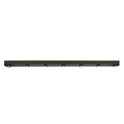 Plafonnier long en métal bronze 7 lampes TERRA