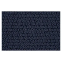 Plaid canapé bleu marine - maille de coton recyclé FALLON
