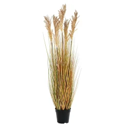 Plante artificielle graminée en pot H 110 cm