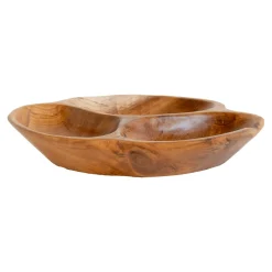 Plat apéro bois design organique 3 cases ARIZONA