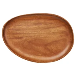 Plateau décoratif bois d'acacia forme organique