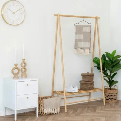 Portant à vêtements en bambou 164 cm TALLINN