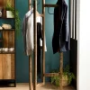 Portemanteau bois de teck recyclé SWING