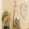 Porte-manteau design naturel 3 branches de teck MANAK