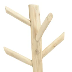 Porte-manteau design naturel 3 branches de teck MANAK