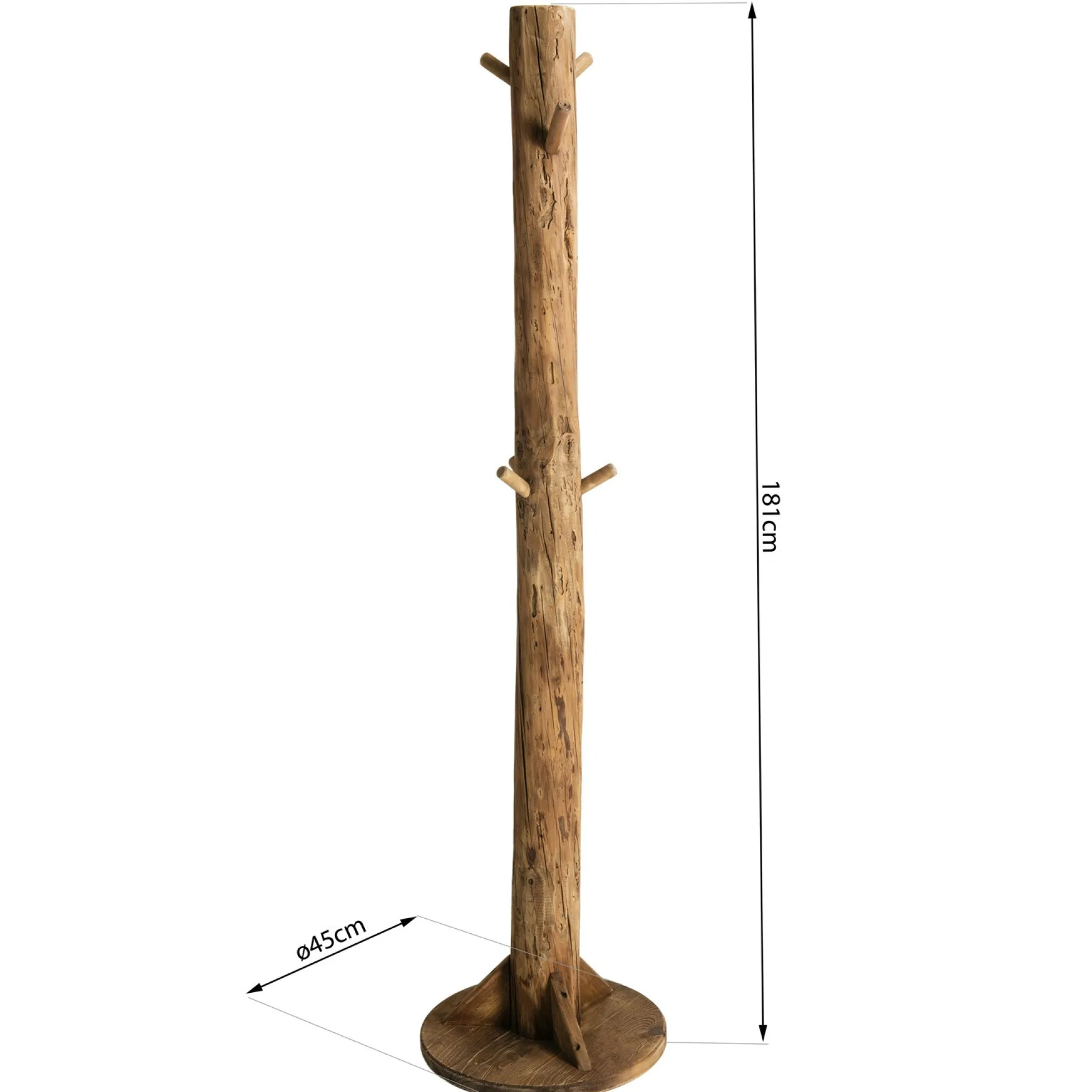 Portemanteau en bois de pin recyclé DENVER