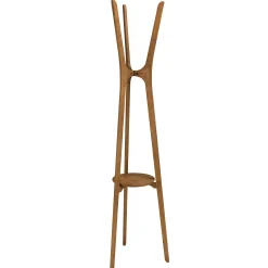 Porte-manteau en bois de teck recyclé SWING