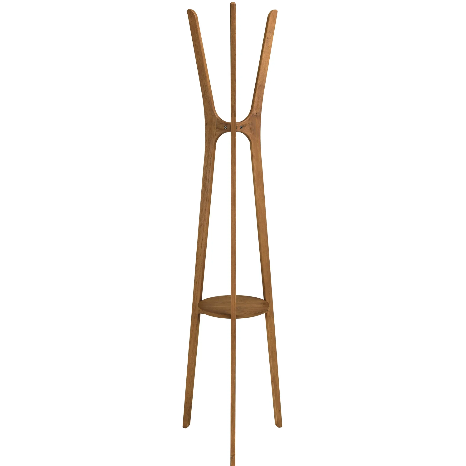 Porte-manteau en bois de teck recyclé SWING