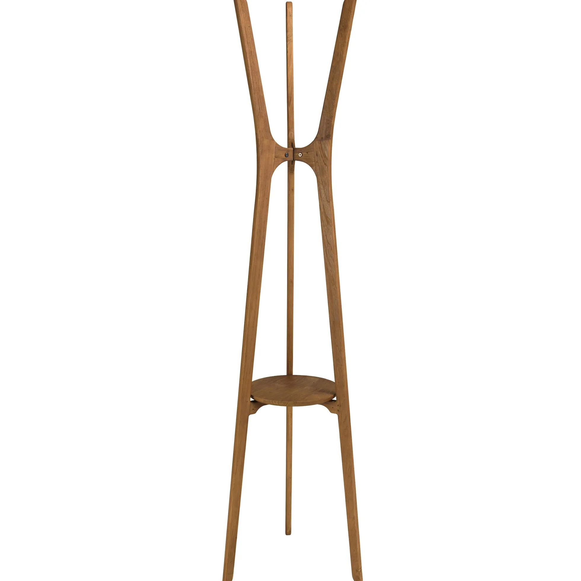 Porte-manteau en bois de teck recyclé SWING