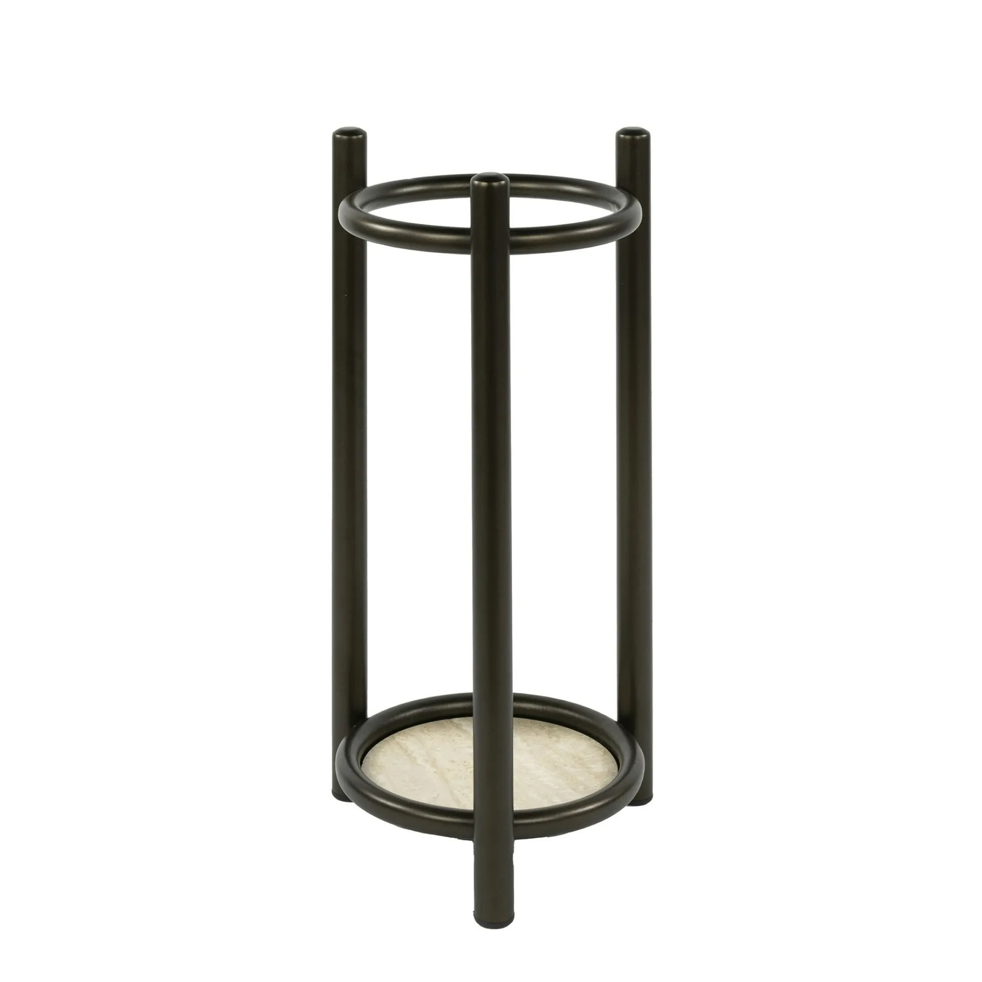 Porte-parapluies moderne en métal fini bronze HELSINKI