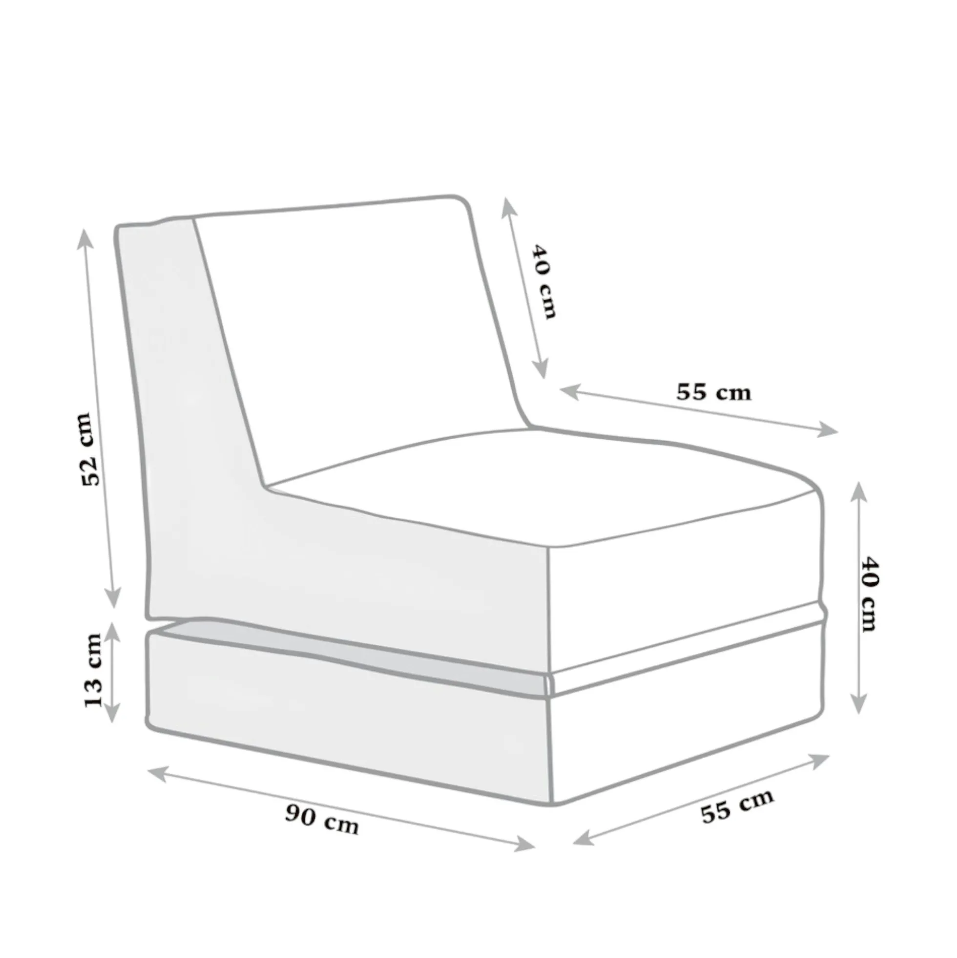 Pouf bain de soleil extérieur violet ARTA